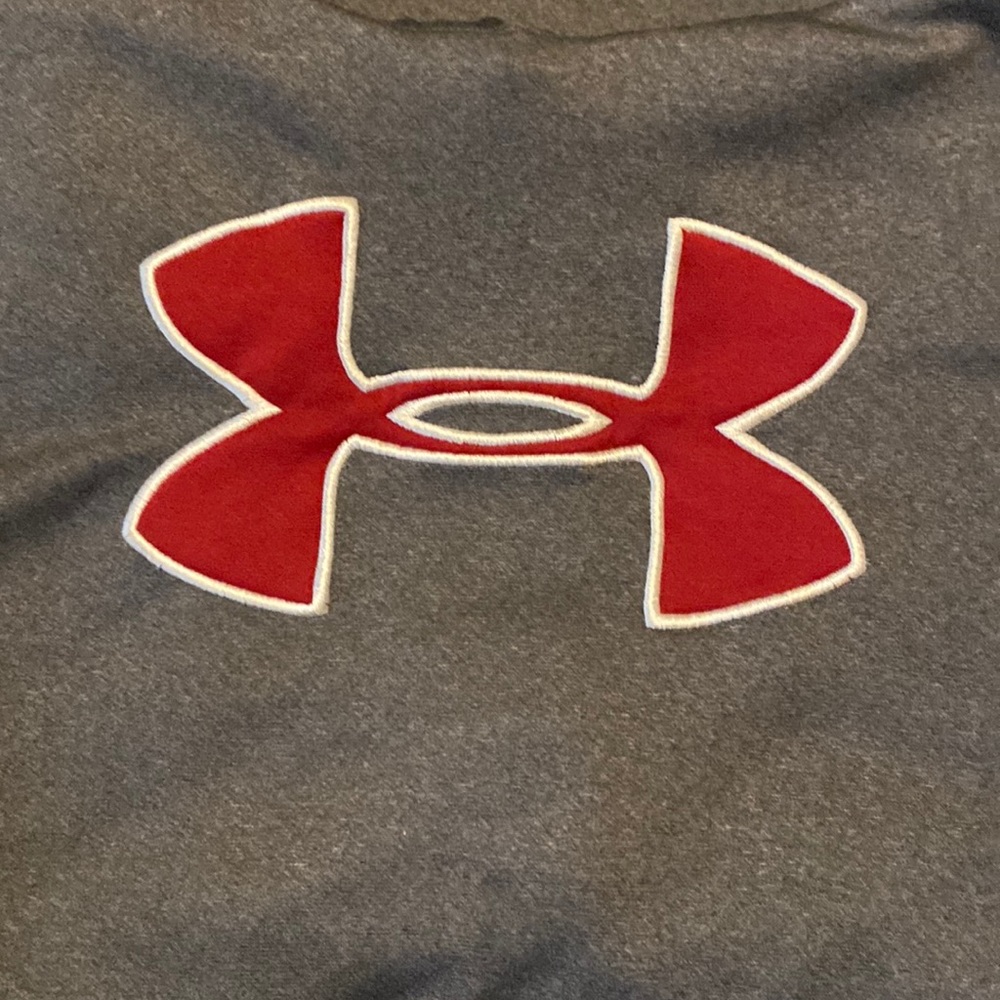 UA Under Armour Hoodie, Grey and burgundy